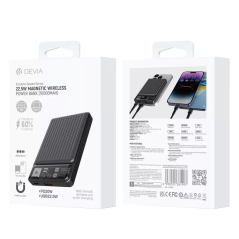 Power Bank Magnétique Sans Fil 10000 mAh - Devia Extreme Speed Series - 22.5W Noir — Devia · Smarty Paris 18e